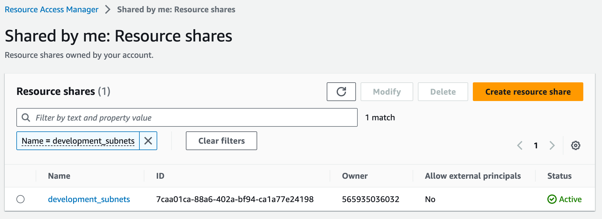 Resource Shares