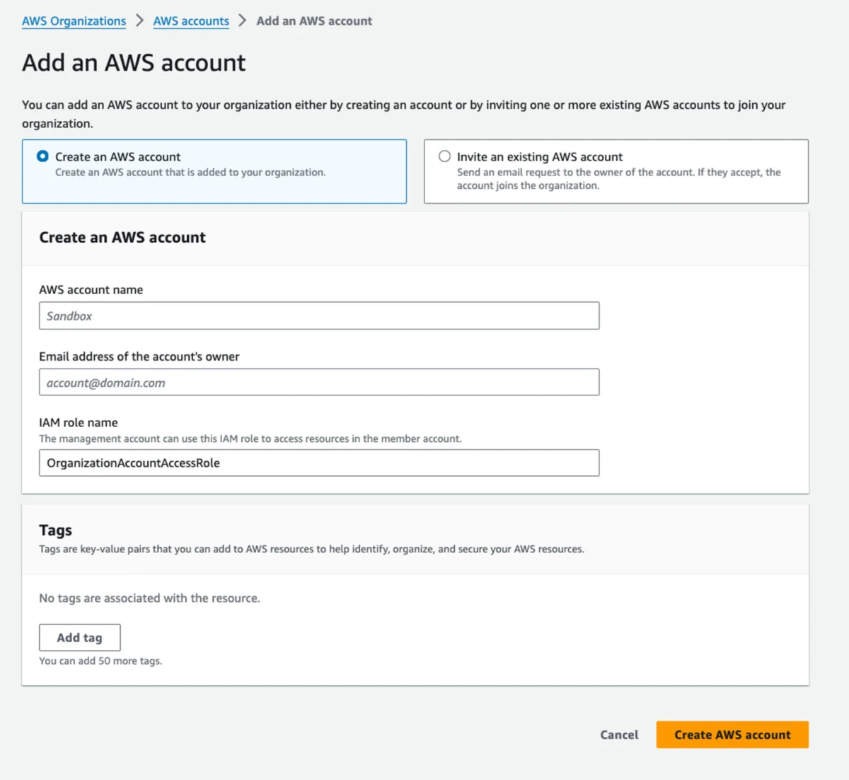 Create and Organise your accounts 4